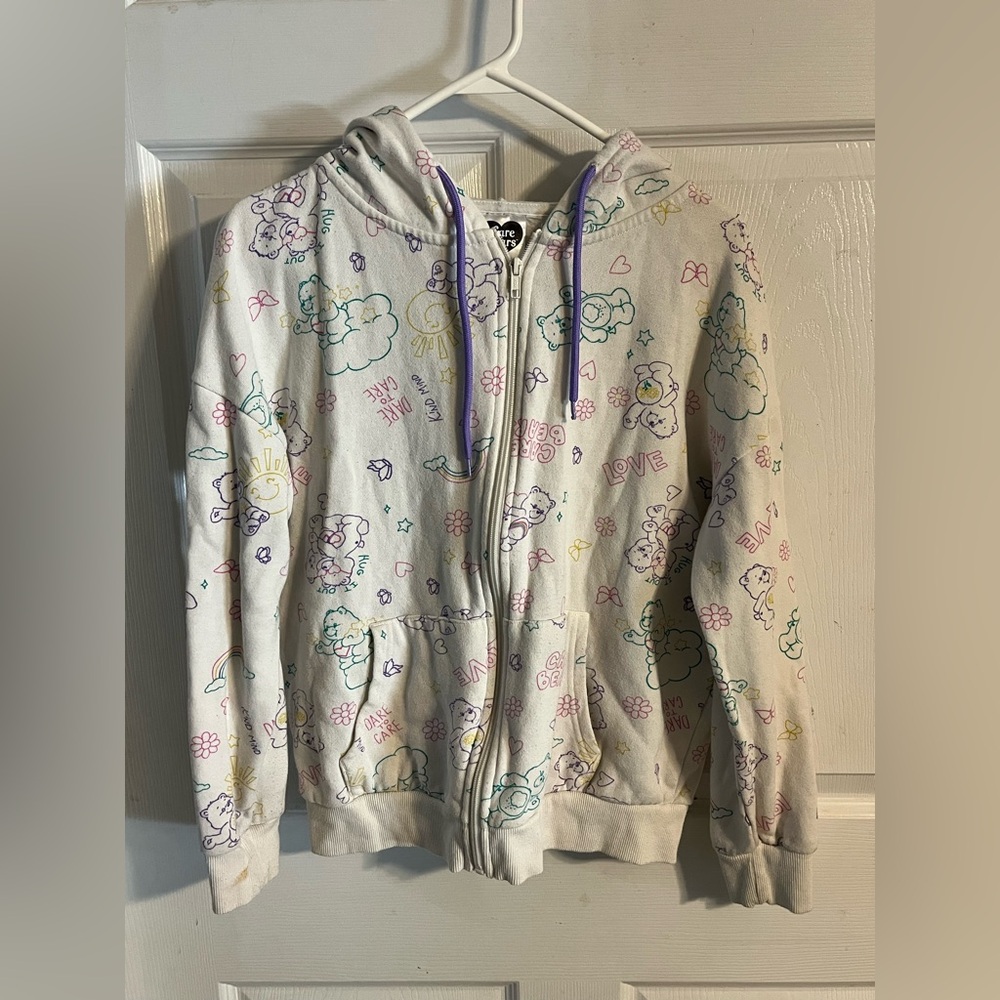 Care Bears Multicolor Graphic Kids Hoodie